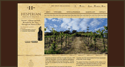 Desktop Screenshot of hesperianwines.com